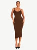 New Design 2023 Women Summer Party Wear Summer Dress Tummy Trimmer Control Shapewear Maxi Long Dress