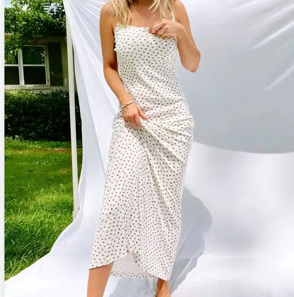 Women's Spaghetti Strap Sleeveless Stylish Elegant Sexy Dress Solid Color Slimming Evening Maxi Long Mermaid Gown Bodycon Dress