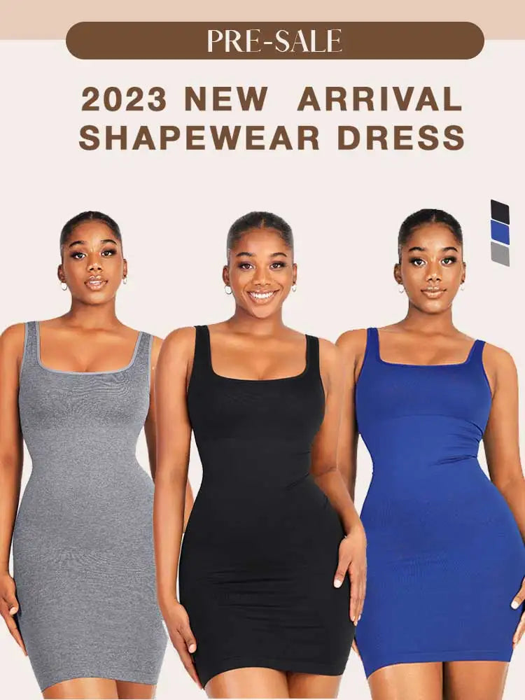 New Design 2023 Women Summer Party Wear Summer Dress Tummy Trimmer Control Shapewear Maxi Long Dress