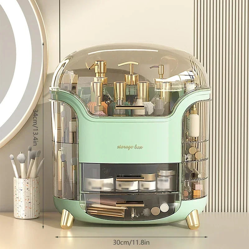 Cosmetic Storage Box Desktop Storage Box Transparent Small Perfume Storage Box Large Capacity Portable Cosmetics Storage Box