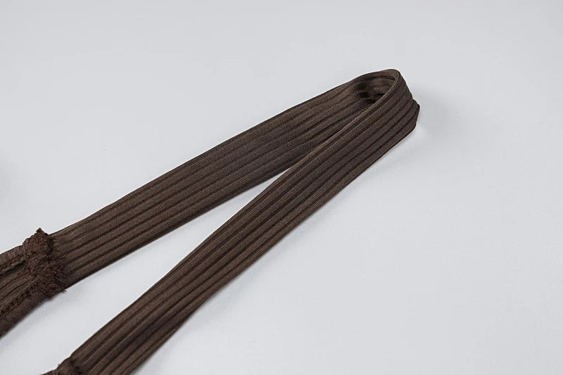 Hugcitar Ribbed Solid Hollow Out Backless Sleeveless Sexy Slit Mini Dress Bodycon 2025 Spring Women Outfits Elegant Party Y2K