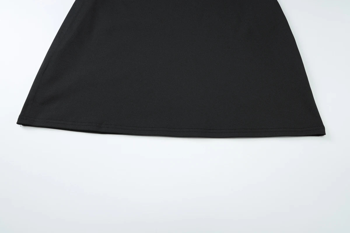 Hugcitar Women Elegant Halter Strapless Solid Sexy Bodycon Mini Dress 2025 Summer Evening Party Clothes Birthday Night Club