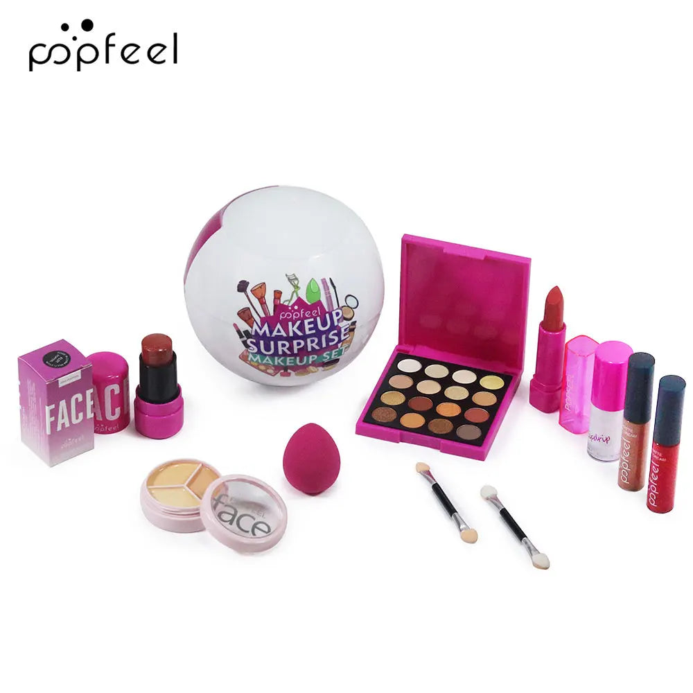 Lipstick + concealer + eyeliner + blush cosmetic set, multiple styles, convenient and affordable cosmetic set