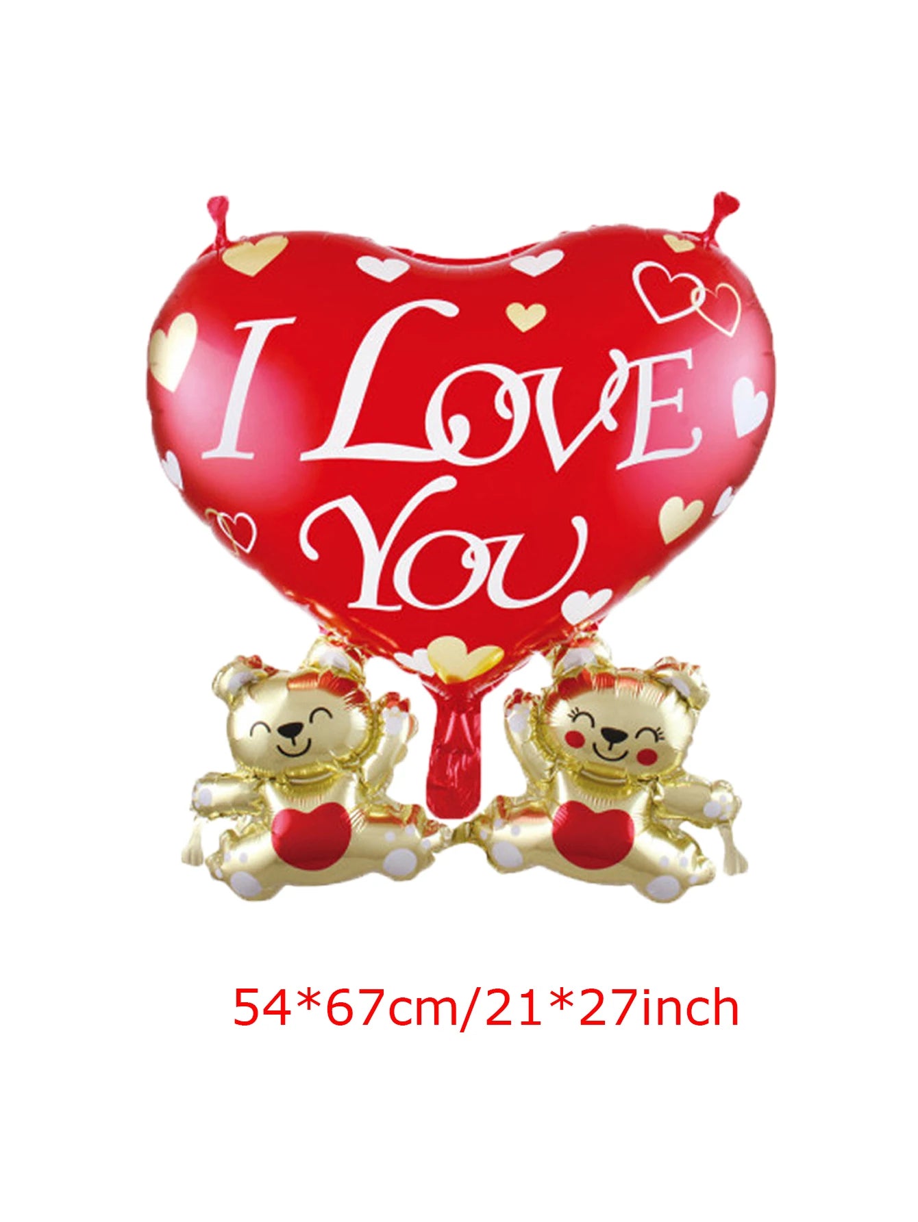 1pc Heart Bear Foil Balloons I Love You Helium Balloon Wedding Valentine's Day Decorations
