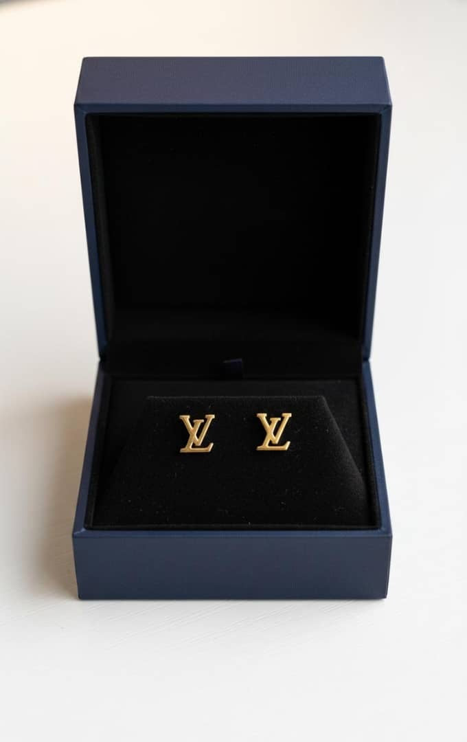 LV Stain Stel Luxury Earring