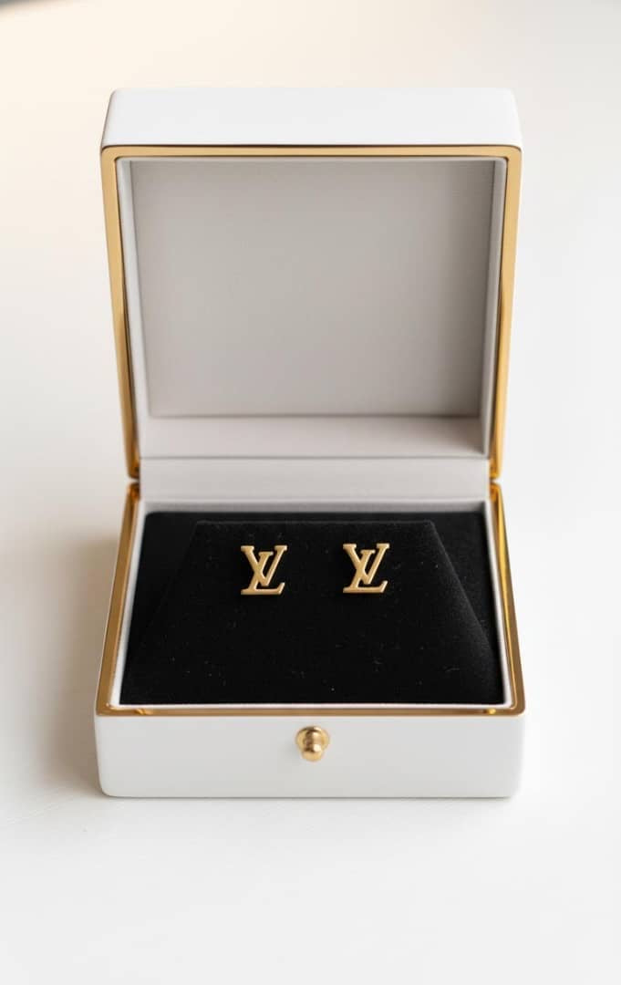 LV Stain Stel Luxury Earring
